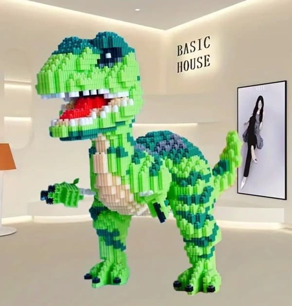 4500 st Stort TRex Dinosaurie Avancerat Jurassic Byggklossar Set För Vuxna