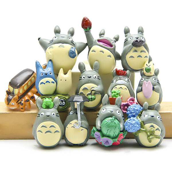 Min granne Totoro Söta actionfigurer 12 st/ set Födelsedagspresent barn