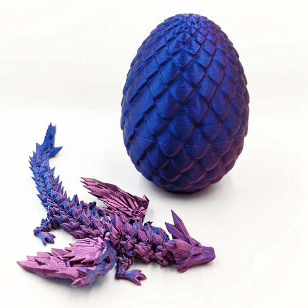 3D printed överraskning Magic Dragon Egg Artikulerande Ädelsten Dragon Fidget Toy D One Size