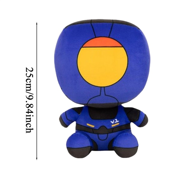Ultrakill Gabriel Plysch Spelfigur Robotdocka Gosig Robotfigur Plyschdocka red