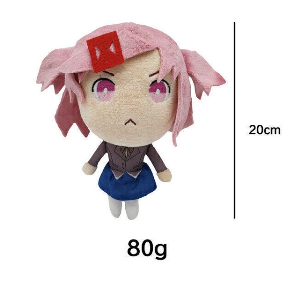 Plyschleksak Doki Litteraturleksaker DDLC-docka Monika Sayori Yuri Natsuki 4PCS 20CM