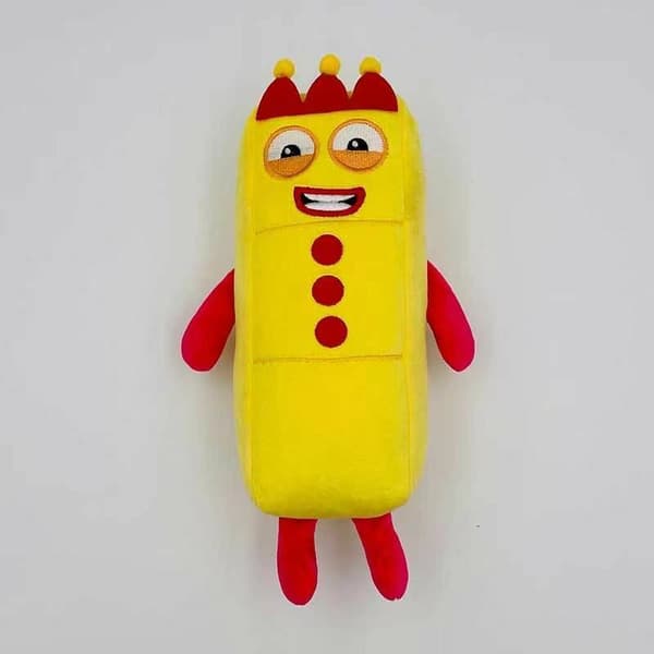 Numberblocks Tecknad Plyschdocka 1-10 Nummer Barn Mjuk Pedagogisk Leksak Gåva Five