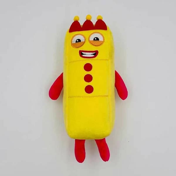 Numberblocks Tecknad Plyschdocka 1-10 Nummer Barn Mjuk Pedagogisk Leksak Gåva Three