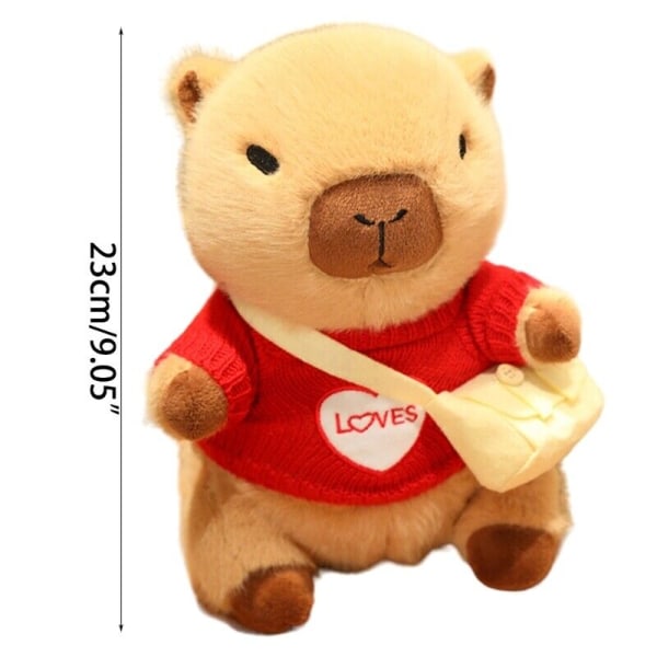 Mjuk plyschleksak Kastkudde Capybara Doll Fyllddjurleksak Barnfavorit 3