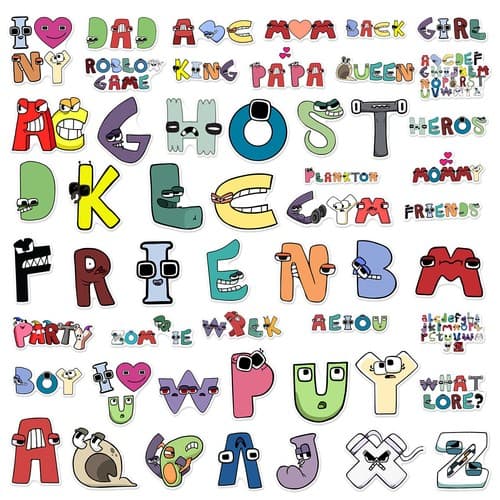 Alphabet Lore 26 Bokstav Mjukisdjur Docka Barn Pedagogiska Leksaker Hem Påsk Barn Present~ Sticker