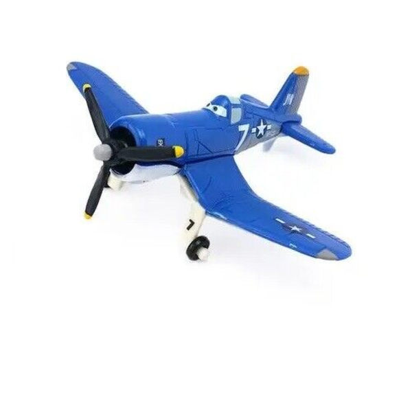 Disney Pixar Planes NO.7 Captain Diecast MovieToy Model Plane Barn Presenter Lös