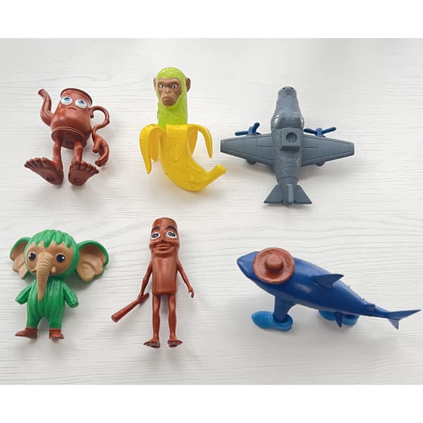 8 st Tung Tung Tung Sahur Actionfigur Docka Modell Dekor Leksak Koppar Barn Present 8pcs
