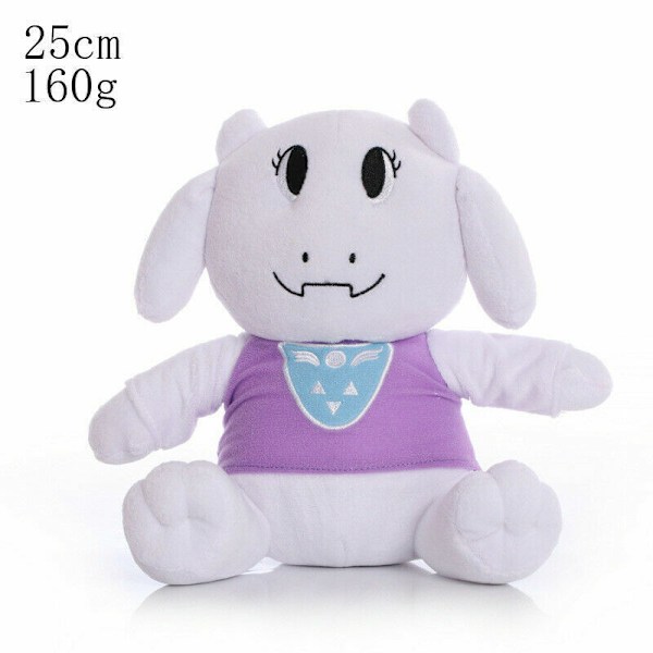 Deltarune Undertale Lancer Ralsei Asriel Plysch Figur Leksak Mjuk Fylld Docka Gåva Purple Clothes Sheep 25cm