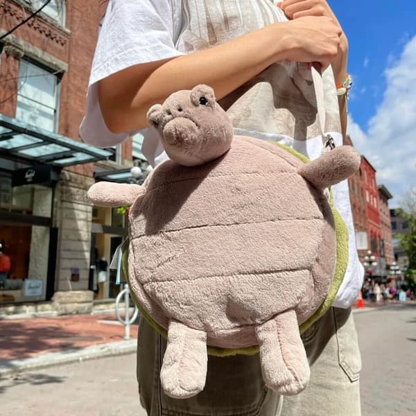 Timmy Sköldpadda Väska 26cm Mjukt Gosedjur Plysch Presenter Ny Docka