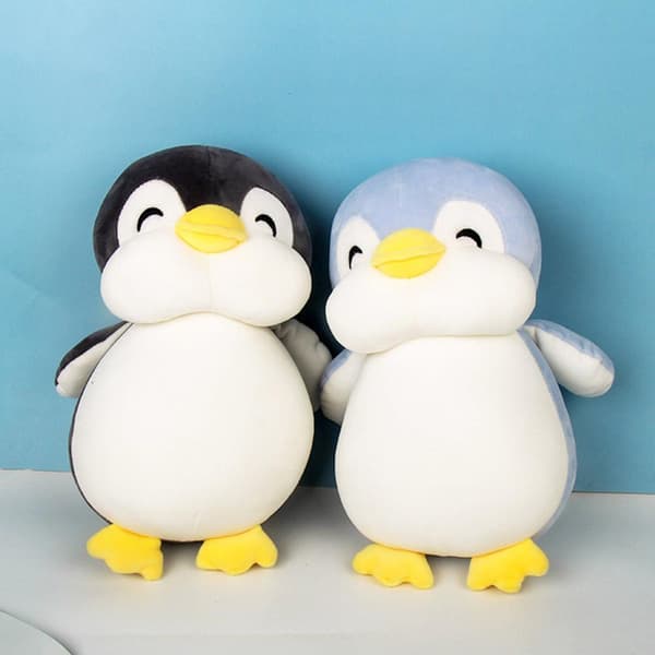 NewLovely Mjuk Stor Pingvin Plyschleksaker Fyllda Tecknade Plyschdjur Docka ◇ E3G3 Blue B 40cm