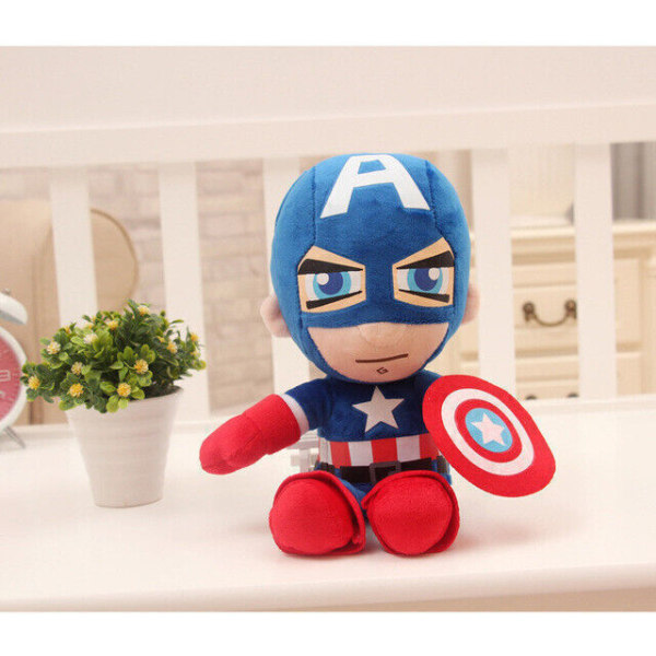 27 cm MARVEL THE AVENGERS Hero plyschdocka Spiderman mjuka fyllda leksaker Barnpresent Captain America