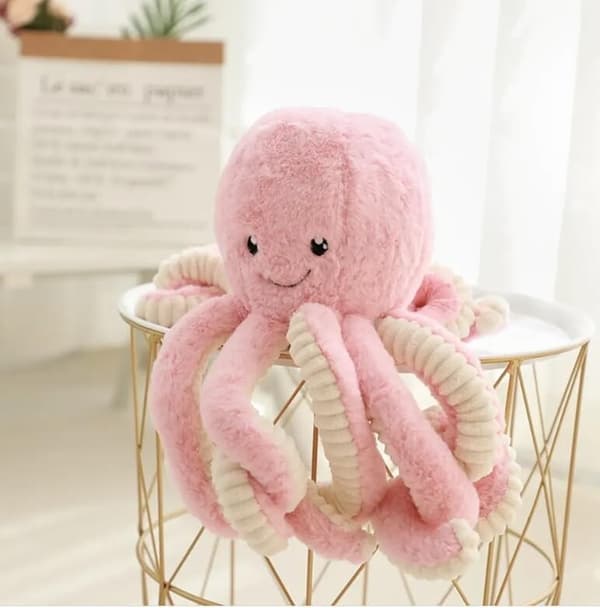 40cm Bläckfisk Plysch Mjuka Leksaker Gosedjur Teddy Docka Kramande Havsdjur Blue