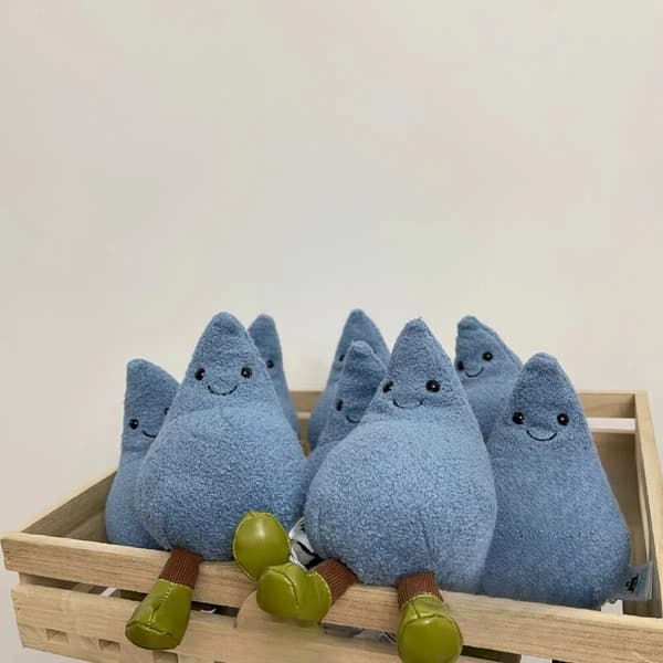 Limited Edition Jellycat Amuseables Glad Regndroppe Plyschleksak Bedårande Gåva mjuk