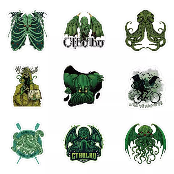 50st Cthulhu Mythos Great Old Ones Symbol Stickers Kindle Ipad Laptop Graffiti