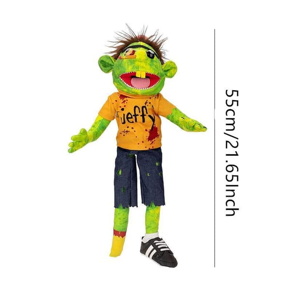 Jeffy Puppet Plyschhatt Spel Feebee Singer Zombie Hand Toy Doll 55cm Large