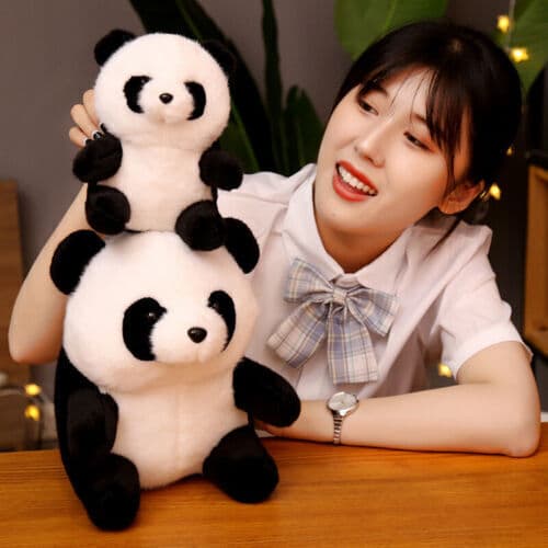 Panda Plyschleksaker Gosig Mjuk Leksak Gosedjur Barn Present Söt Bebisdocka Size 26cm