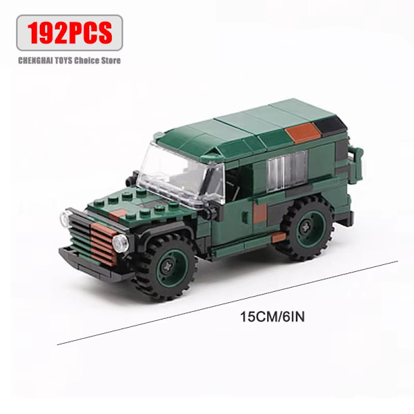 WW2 Militär Stridsvagn Byggklossar Set för Barn - Pansarfordonsmodell 06041 192Pcs