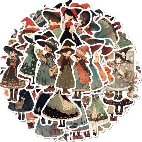 50 förtrollande elixirer Witchy Wonders Stickers Set Mystiska dekaler Magiska vibbar