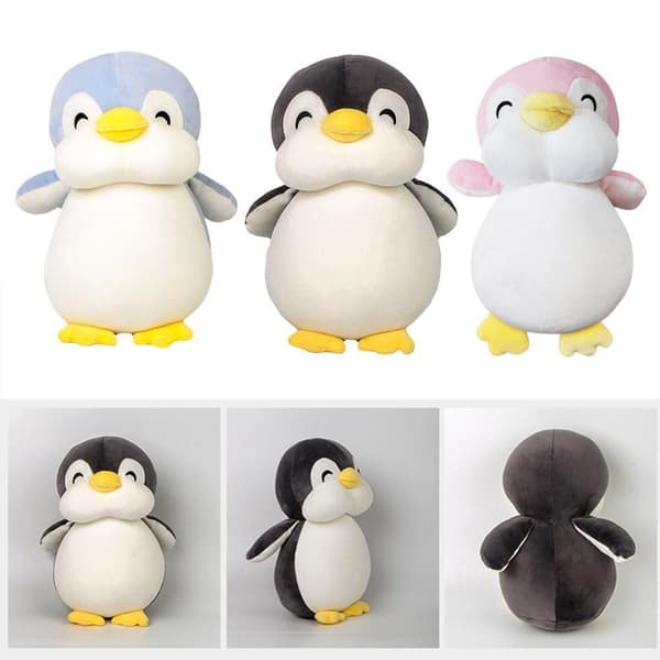 NewLovely Mjuk Stor Pingvin Plyschleksaker Fyllda Tecknade Plyschdjur Docka ◇ E3G3 Black A 30cm