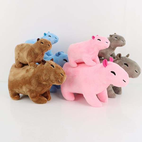 Plyschleksak Söta gosedjur Capybara Gnagardocka Simulering 8 stilar Pink 30CM
