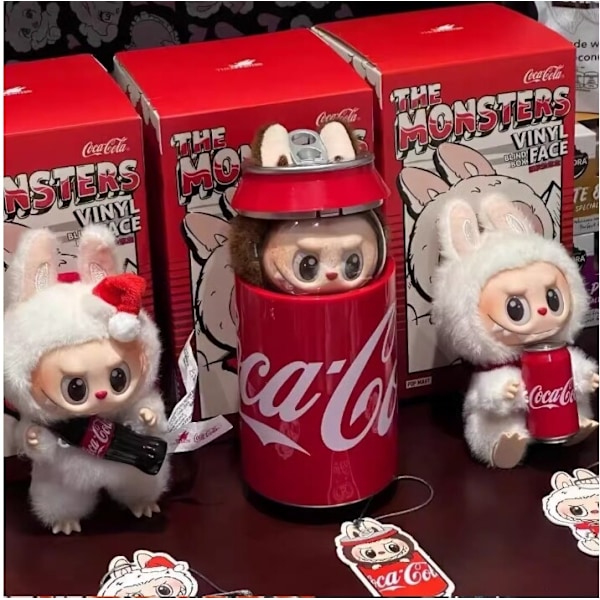 Labubu The Monsters POPMART Coca-Cola Plyschleksak (1 Blind Box) Figur Barnpresent