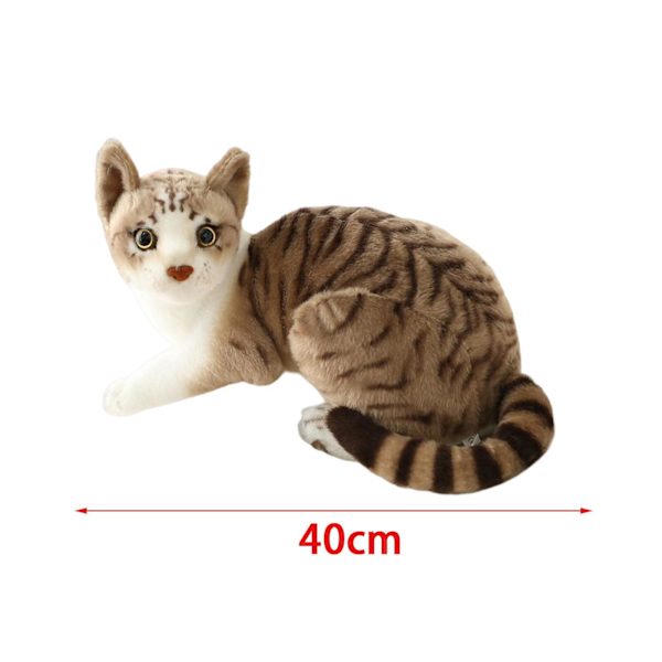 Söt katt plysch leksak figurer Kitty gosedjur för sovrum flickvän barn 40cm Cat Gray