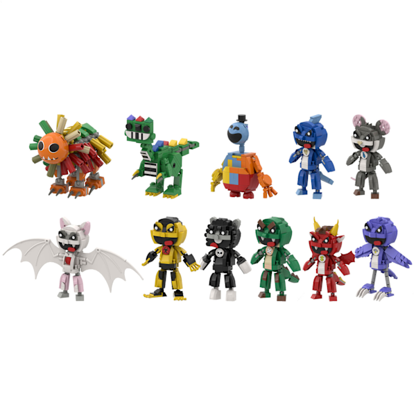 Poppy Playtime Kapitel 4 Pianosaurus Doey Yarnaby Spelfigur Byggklossar I