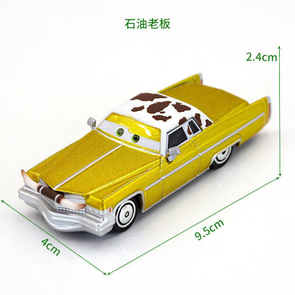 Disney Pixar Bilar 3:e Lot Lös Blixten McQueen 1:55 Diecast Modellbil Leksaker Oil boss