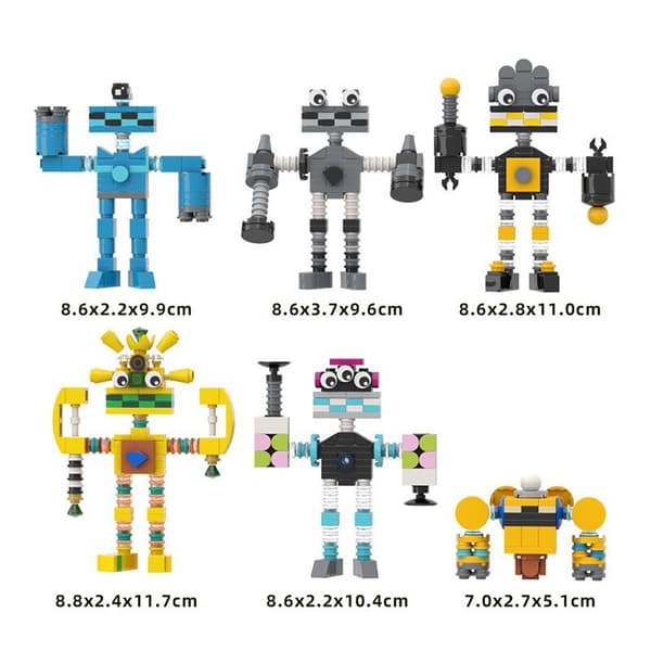 MOC My Singing Monster Kör Byggklossar Barn Pedagogiska Spel Leksaker Klossar White (270pcs)