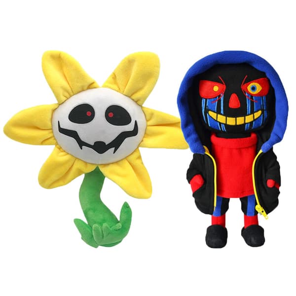 Zombies Undertale Deltarune Boss Flower Plysch Figurleksak Mjukdocka stoppade leksaker Black Zombie 25cm