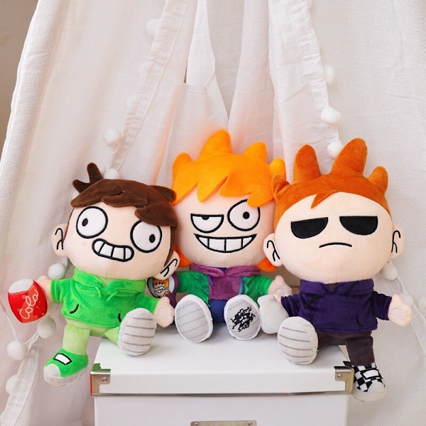 Anime Eddsworld Makeship Roliga Edd Tom Plyschleksaker Spelfigur Samlardocka Matt