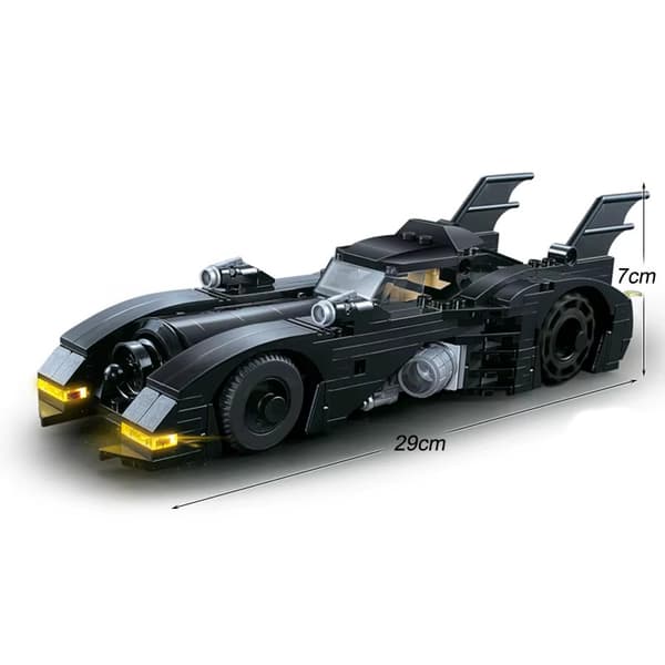 NY 378 Delar Batmobile 1989 MOC Högkvalitativa Byggklossar