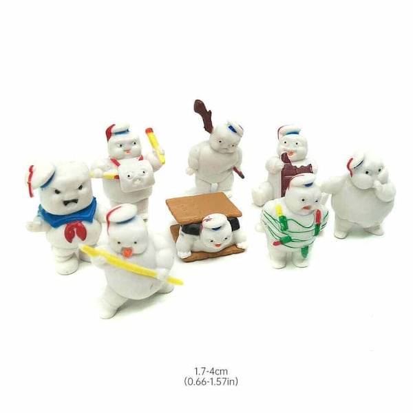 8st Ghostbusters Afterlife Mini Puft Set Bobblehead Headknocker Figurleksak Present