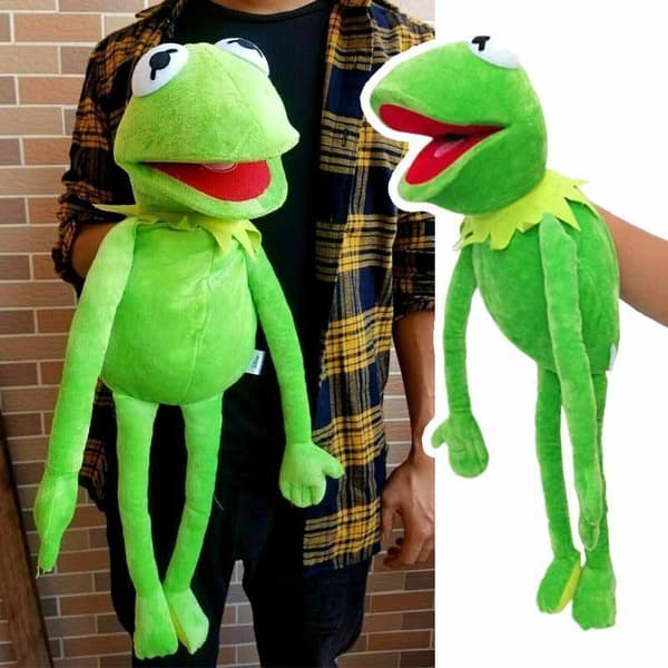 60 cm Kermit the Frog Handdocka Mjuk Plyschdocka Leksak Barn Födelsedag
