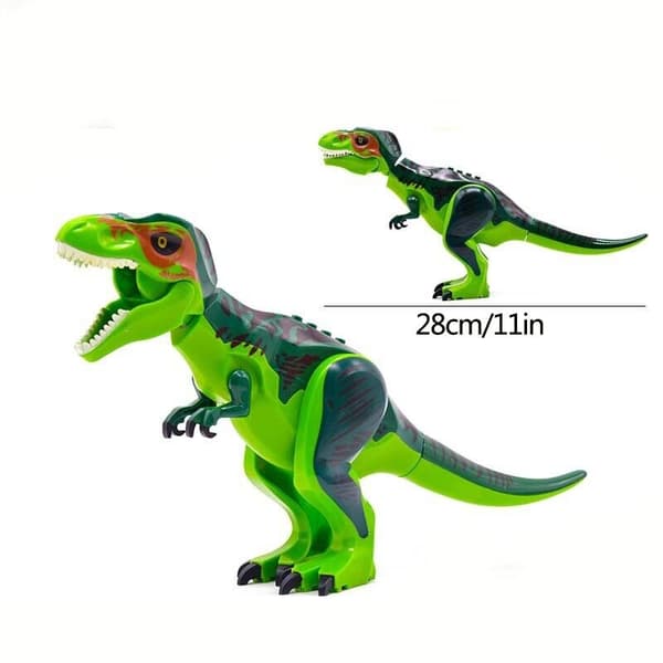 Dinosaurieleksaker Byggbara dinosaurieformade leksaker Barns byggleksaker Present Green