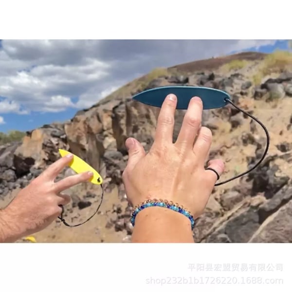 Mini Finger Surfbräda Snygg Fingerbräda Leksak Surfa I Vinden Brädor För Barn Yellow