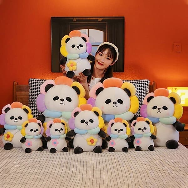 Ny Plyschleksak Heminredning Panda Plyschleksak Mjuka Kuddar Djurleksaker 55CM