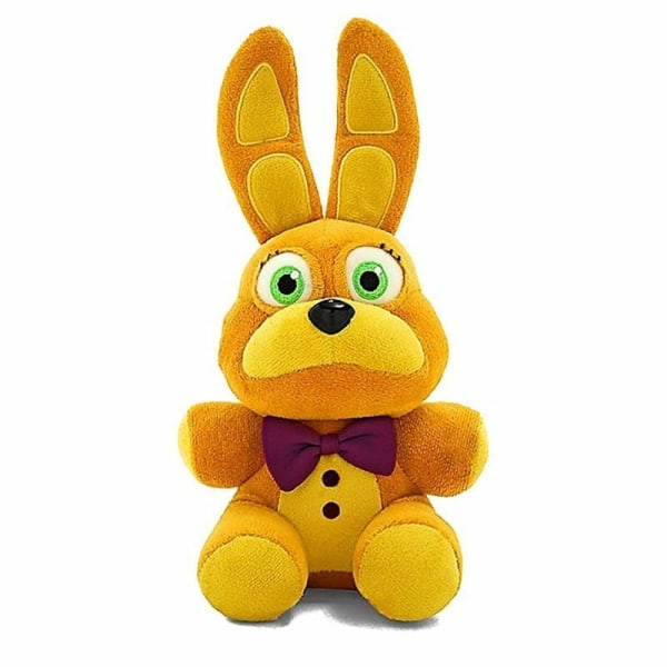 Spring Bonnie Plysch Doll FNAF Plysch Gosedjur för Gul Bonnie 8''