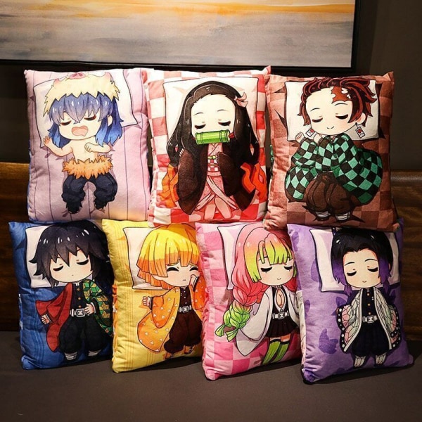 Anime Plyschkudde Demon Slayer Kimetsu No Yaiba Tanjirou Nezuko Kuddleksaker 5