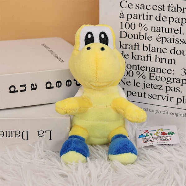 6 Super Mario Bros mjuka plyschleksaker Blå Koopa Troopa fylld docka Födelsedagspresent