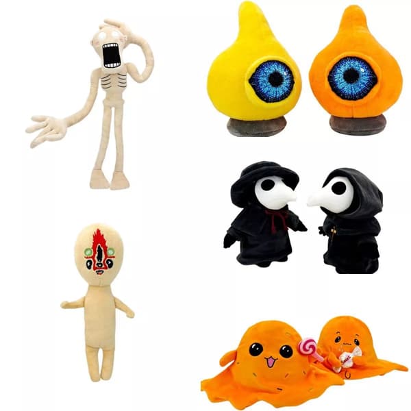 Läskigt söta Halloween plysch Scp Foundation plyschdockor Light Pink