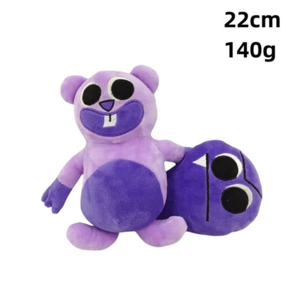 Garten of Ban3 BanPlush Leksaker 9 tum Skräckspel Leksak Garden of Ban Plyschgåva Purple Groundhog
