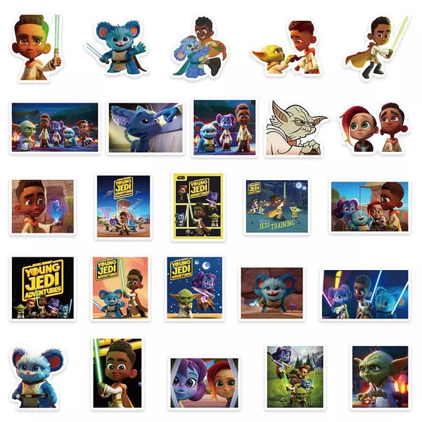 50X Star Wars Young Jedi Adventures TV ids Tonåringar Scrapbook Graffiti Stickers