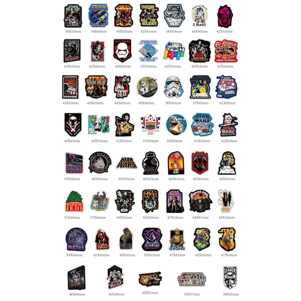 100 st Star Wars Jedi Mandalorian Yoda R2D2 Famous Quoutes Stickers Hydro Flask