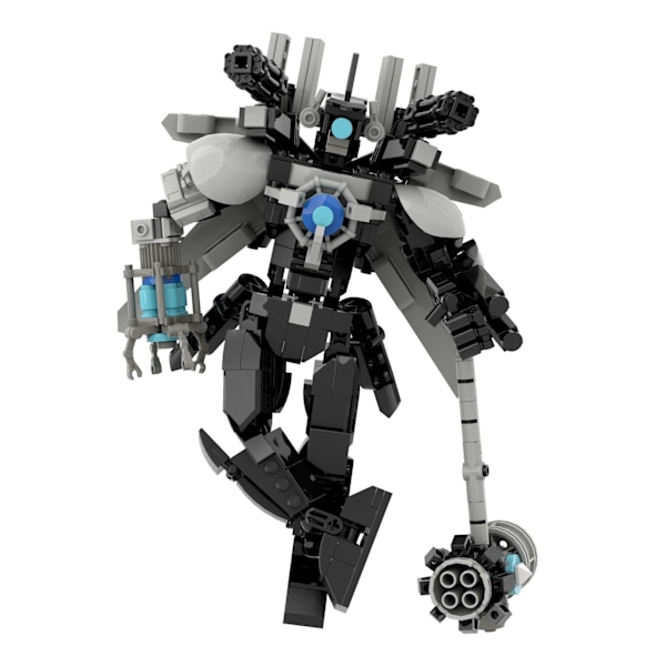 MOC Skibidi Toalett Byggklossar Set Titan Speakerman Cameraman Tvman Klossar 71