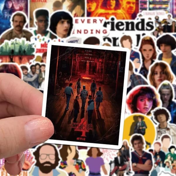 52st Stranger Things 4 Nya Series Stickers Skateboard Laptop Bil Bagage DIY