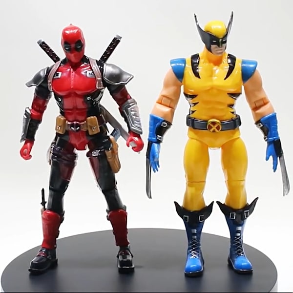 Ny Deadpool & Wolverine Actionfigur Leksaksmodell Samling i Lager Barnpresent Wolverine