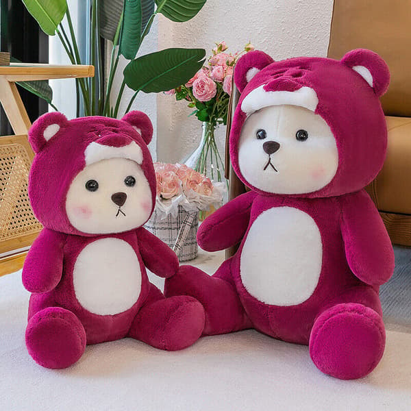 Teddy Tales Bear Cosplay Lotso Plyschdockor Fyllda leksaker Heminredning Barnpresent 40cm/15.75in