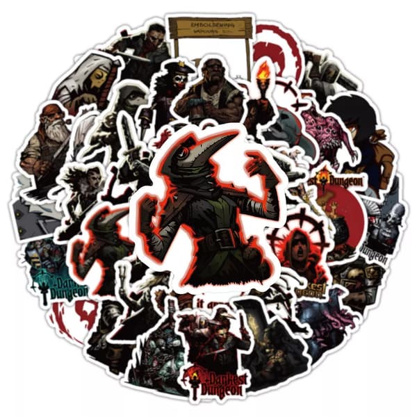 105X Darkest Dungeon Stickers Roguelike Permadeath Video Game Laptop Skateboard