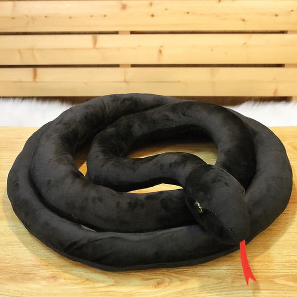 100CM Orm Plyschleksak Mjuk Gosedjur Present Skämt för Barnleksak Halloween White